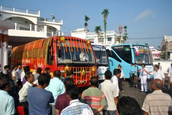 Tripura Govt. hesitates to exceed Rs. 1500 for Agartala-Kolkata via Dhaka bus fare : State Transport Dept  still undecided on luxury volvo bus    